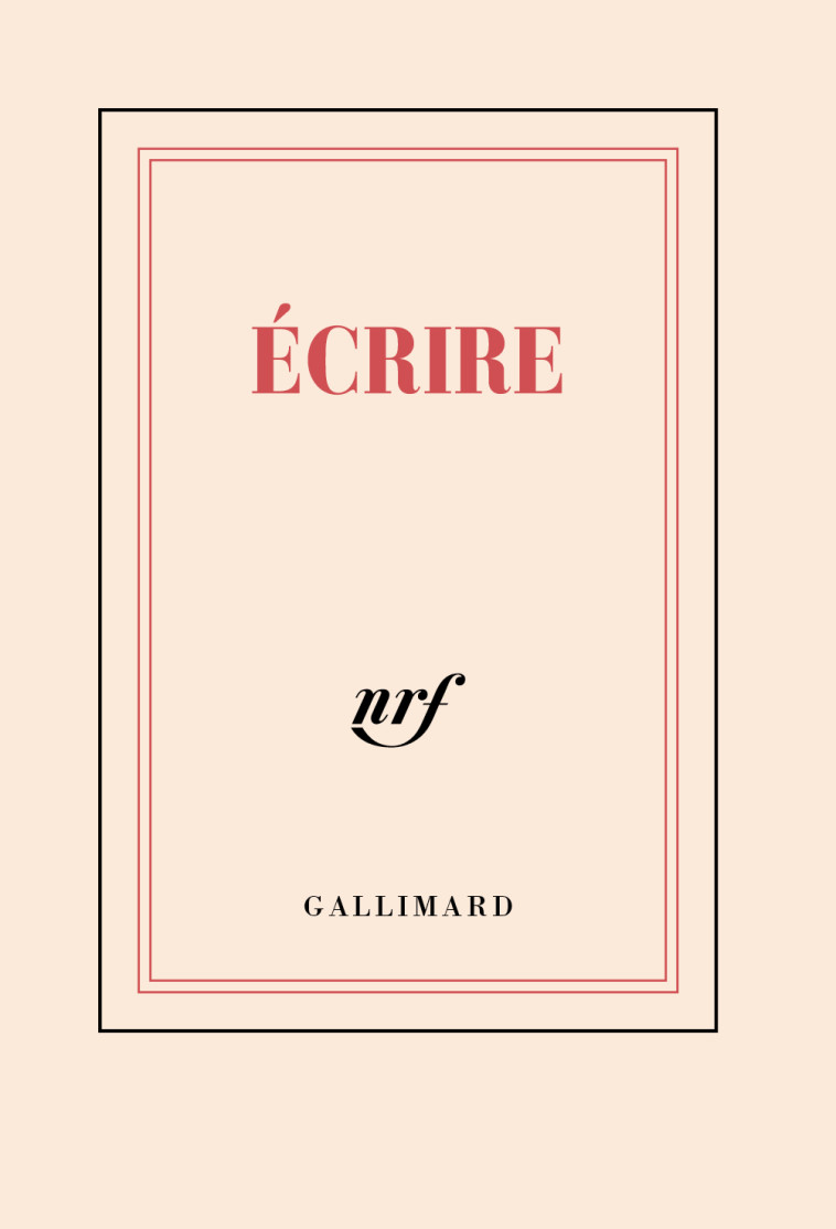 CARNET POCHE ECRIRE (PAPETERIE) - COLLECTIF - GALLIMARD