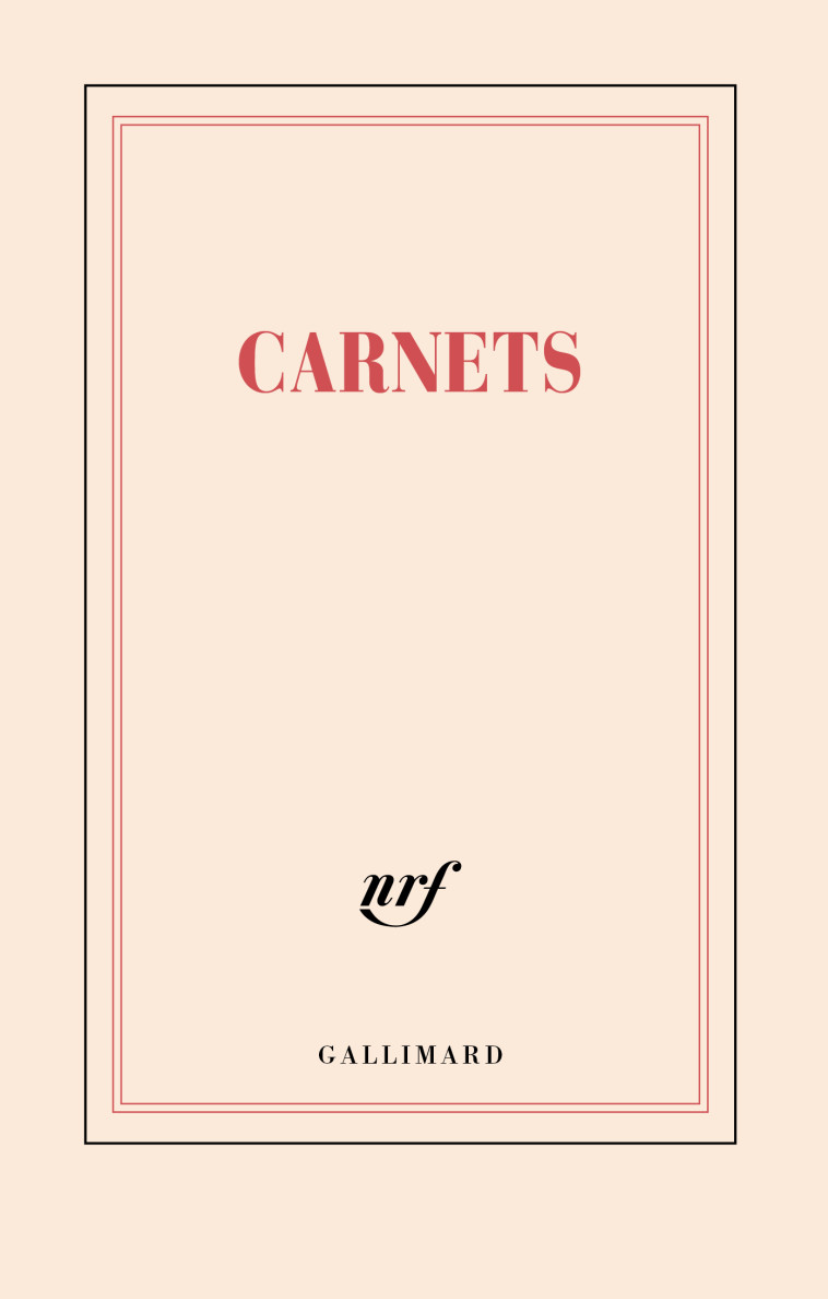 CARNET DE PAPETERIE CARNETS - COLLECTIF - GALLIMARD