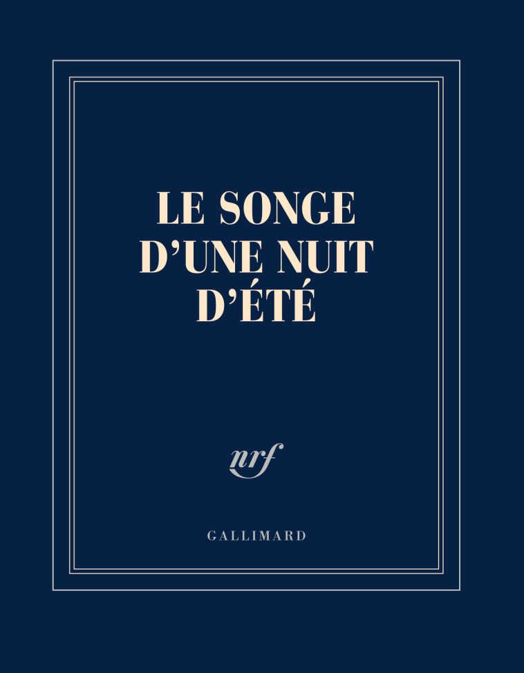 CARNET CARRE LE SONGE D'UNE NUIT D'ETE (PAPETERIE) - COLLECTIF - GALLIMARD