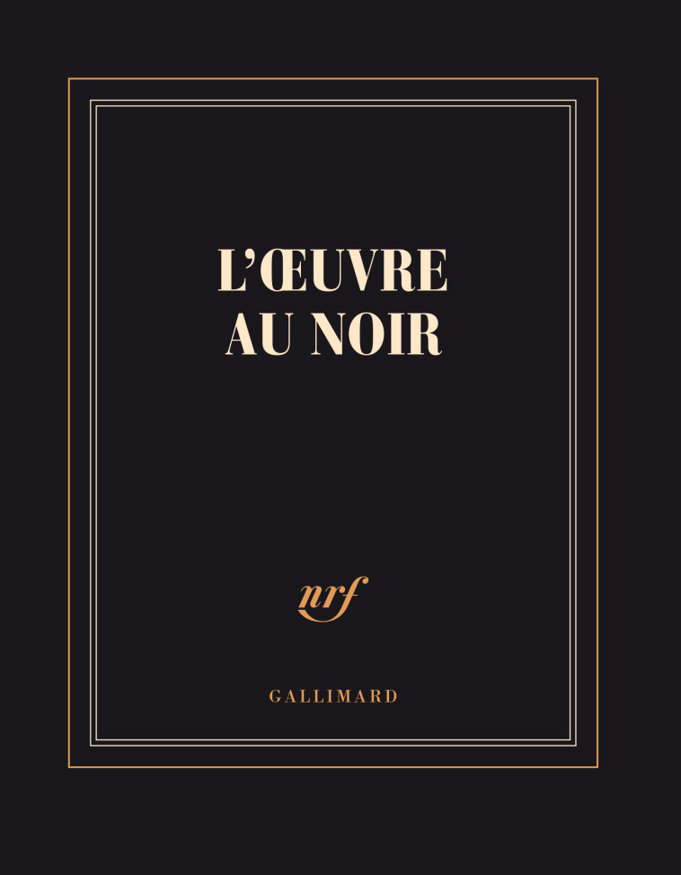 CARNET CARRE L'OEUVRE AU NOIR (PAPETERIE) - COLLECTIF - GALLIMARD