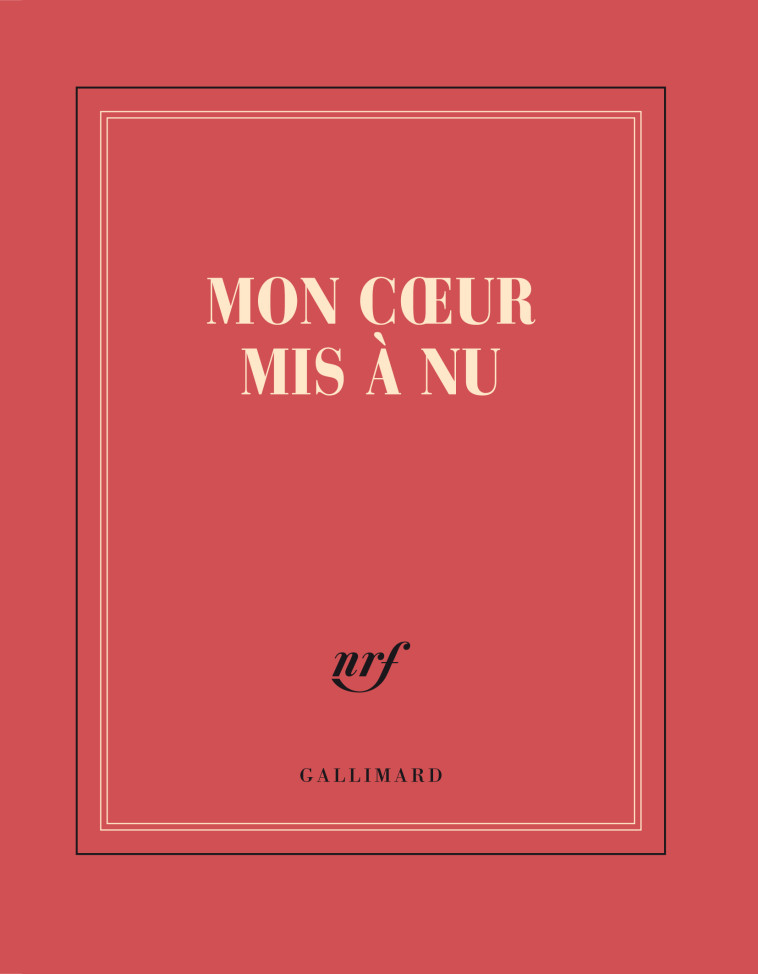 CARNET CARRE MON COEUR MIS A NU (PAPETERIE) - COLLECTIF - GALLIMARD