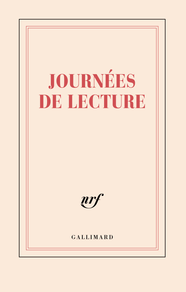 CARNET JOURNEES DE LECTURE (PAPETERIE) - COLLECTIF - GALLIMARD