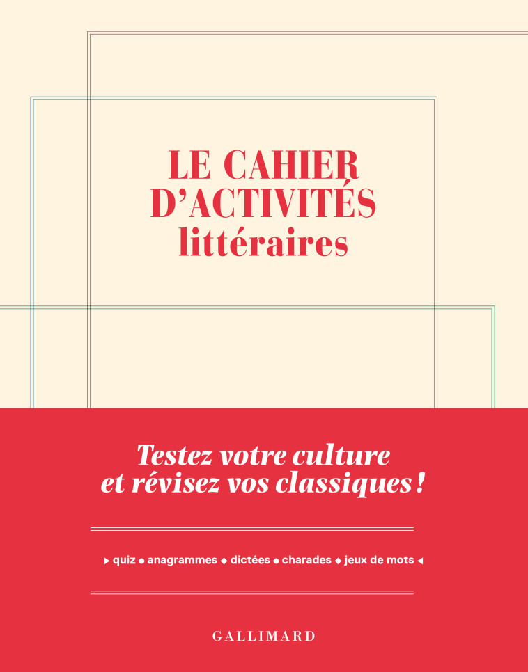 Le cahier d'activités littéraires - Yves Czerczuk - GALLIM LOISIRS