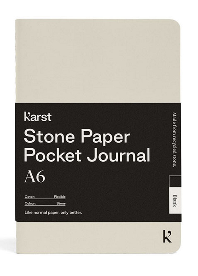 CAHIER A6 POCHE BEIGE UNI - KARST - KARST