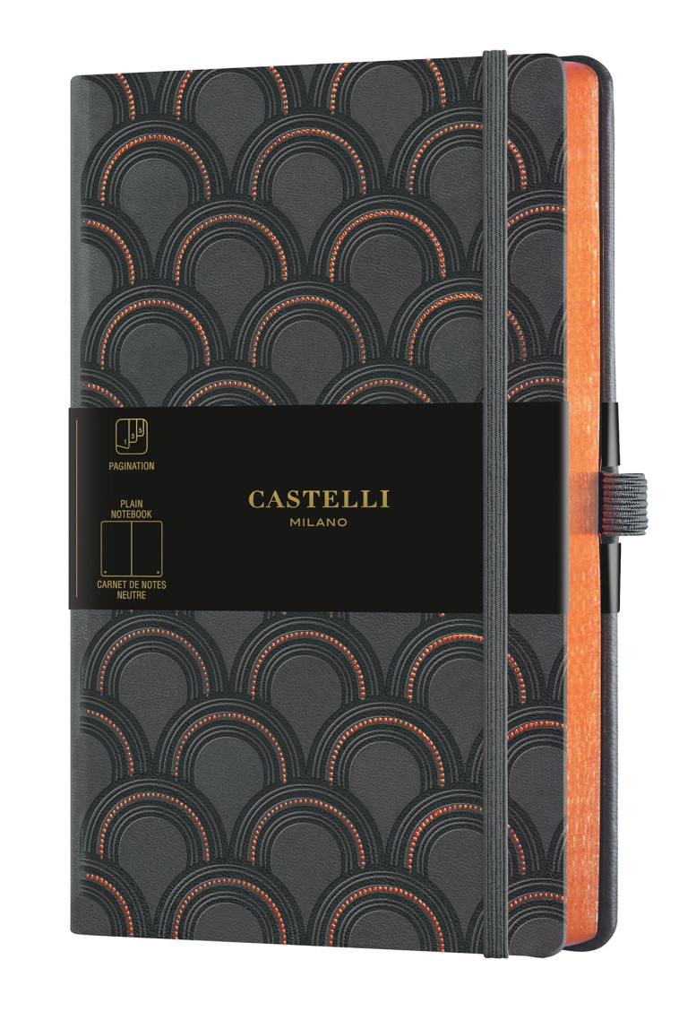 CARNET C&G GRAND FORMAT UNI ART DECO COPPER - CASTELLI - CASTELLI MILANO