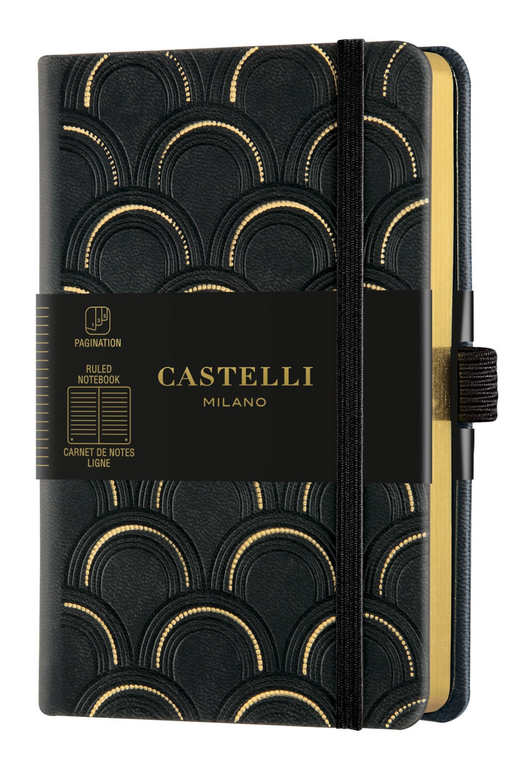 CARNET C&G POCHE LIGNE ART DECO GOLD - CASTELLI - CASTELLI MILANO