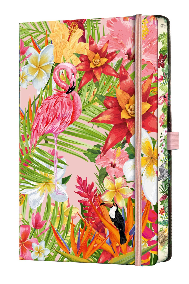 CARNET EDEN GRAND FORMAT UNI FLAMANT ROSE - CASTELLI - CASTELLI MILANO