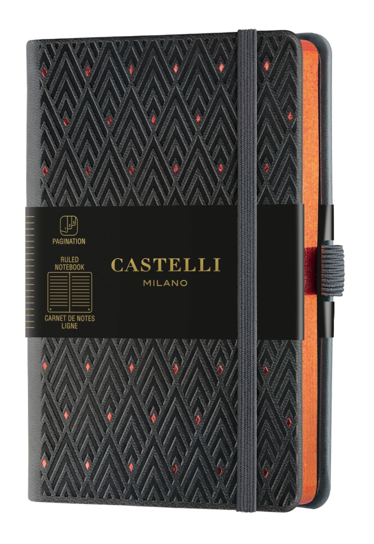 CARNET C&G POCHE LIGNE DIAMANT COPPER - CASTELLI - CASTELLI MILANO