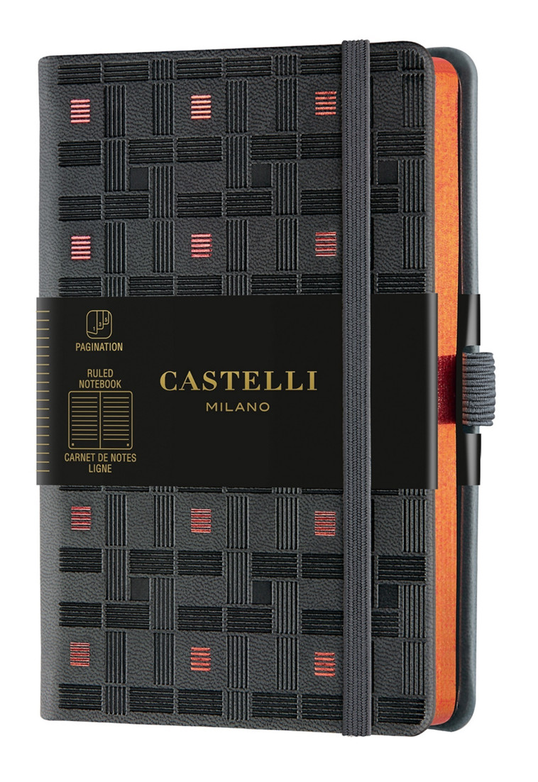 CARNET C&G POCHE LIGNE TRAME COPPER - CASTELLI - CASTELLI MILANO