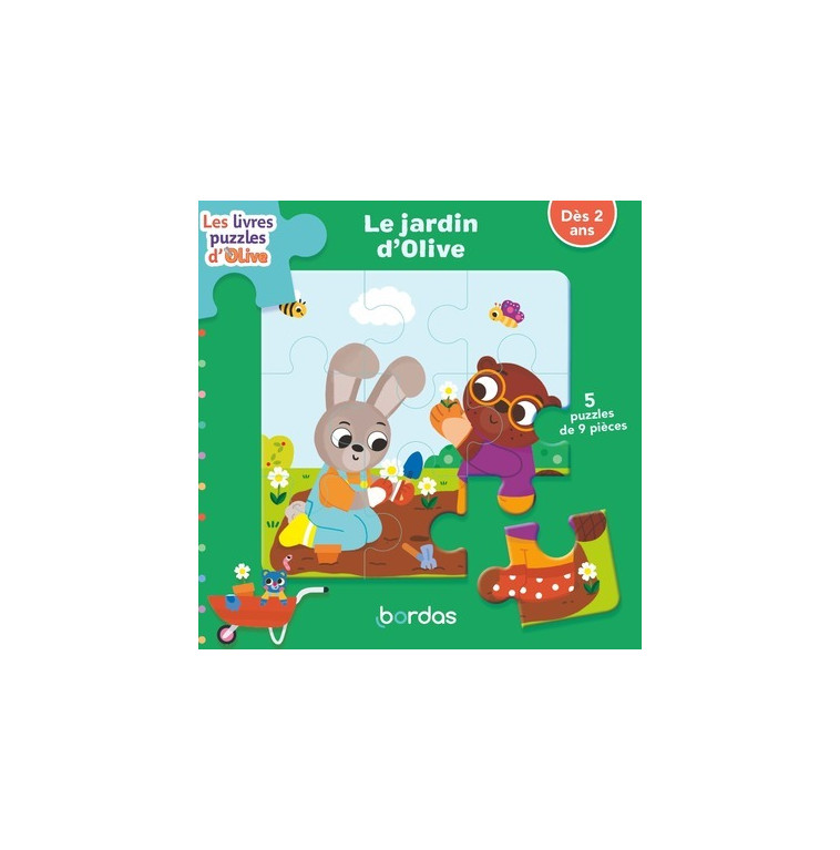 Les livres-puzzles Olive - Le jardin d'Olive - Vanessa Vautier - BORDAS