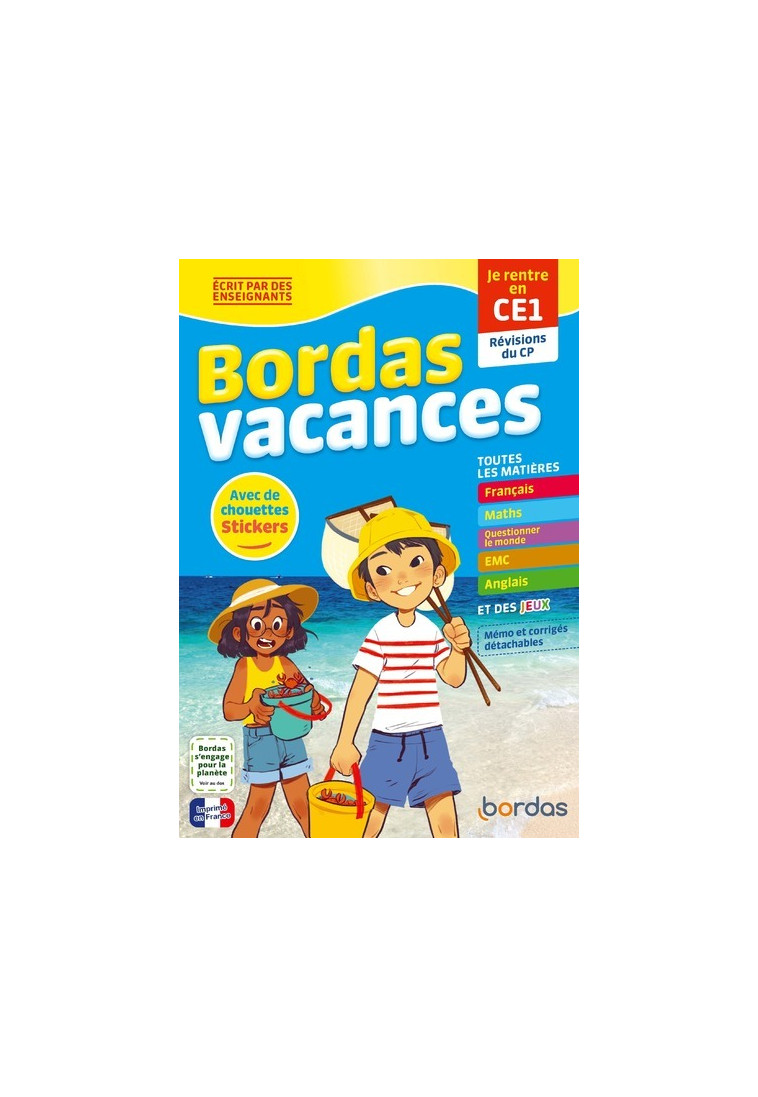 Bordas Vacances - Je rentre en CE1 - Laurence Chafaa, Sandrine Lamour - BORDAS