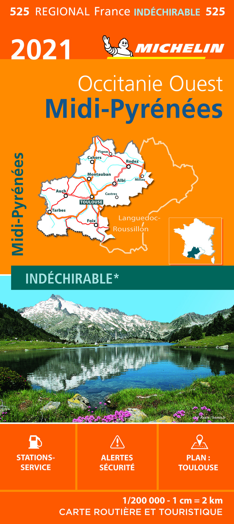 Carte Régionale Midi-Pyrénées 2021 - XXX - MICHELIN