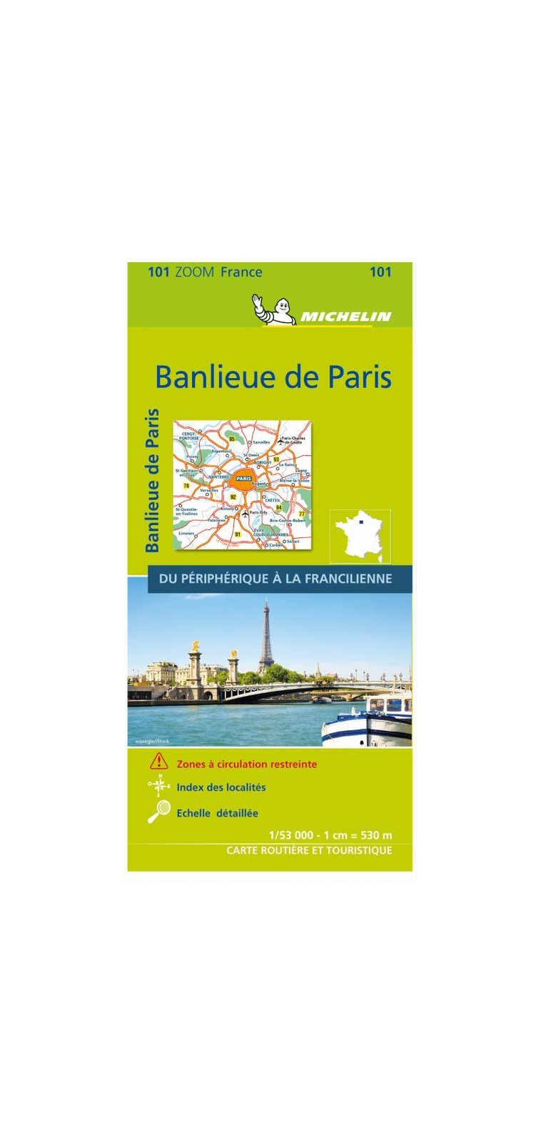 Carte Zoom Banlieue de Paris - XXX - MICHELIN