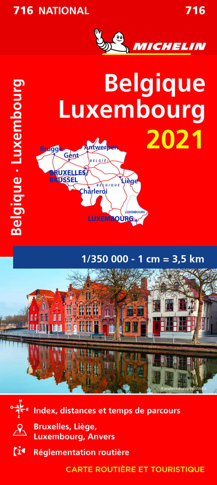 Carte Nationale Belgique, Luxembourg 2021 - XXX - MICHELIN