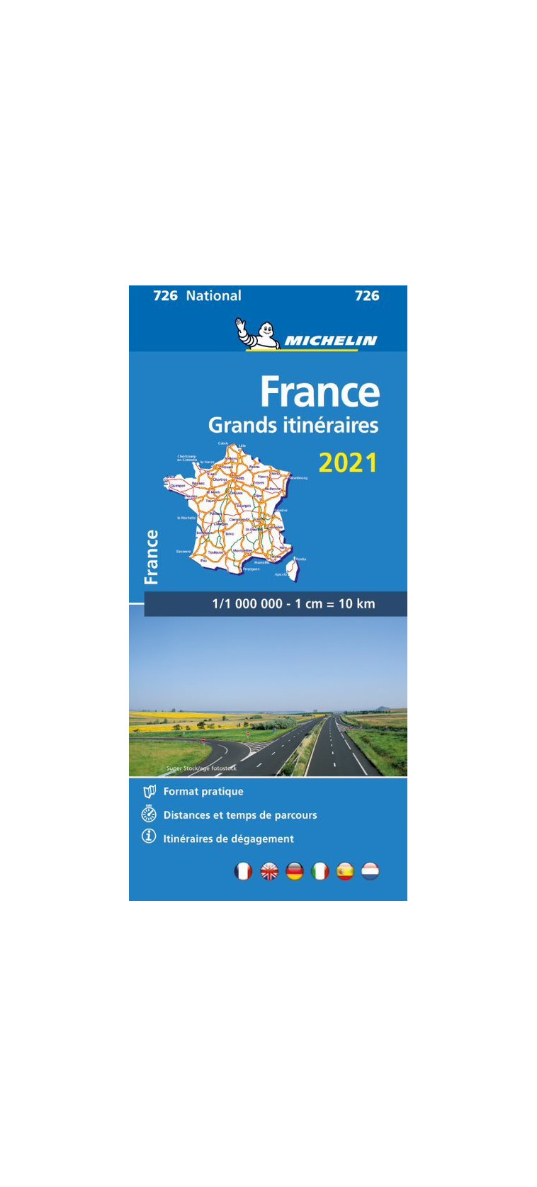 Carte Nationale Grands Itinéraires France 2021 - XXX - MICHELIN