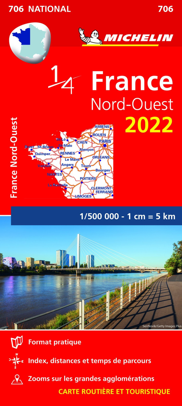 Carte Nationale France Nord-Ouest 2022 - XXX - MICHELIN