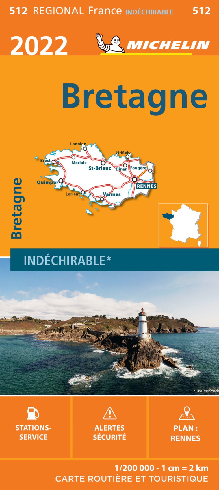 Carte Régionale Bretagne 2022 - XXX - MICHELIN