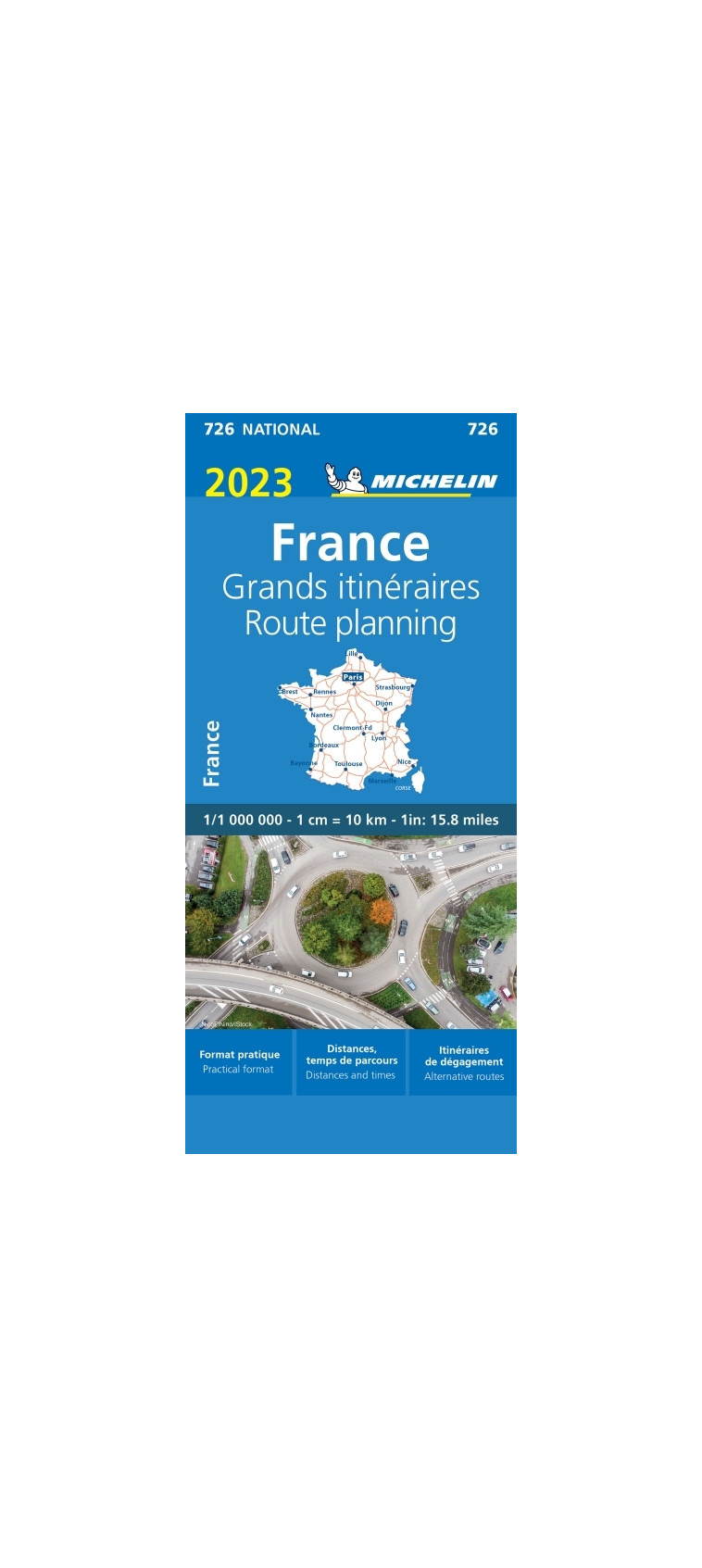 Carte Nationale France Grands Itinéraires 2023 - XXX - MICHELIN