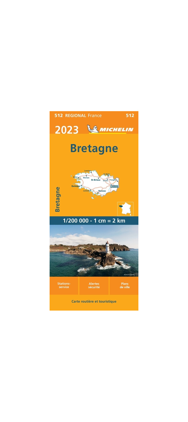 Carte Régionale Bretagne 2023 - XXX - MICHELIN