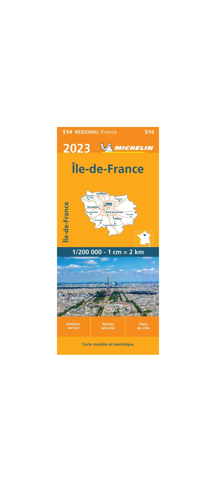 Carte Régionale Ile-de-France 2023 - XXX - MICHELIN