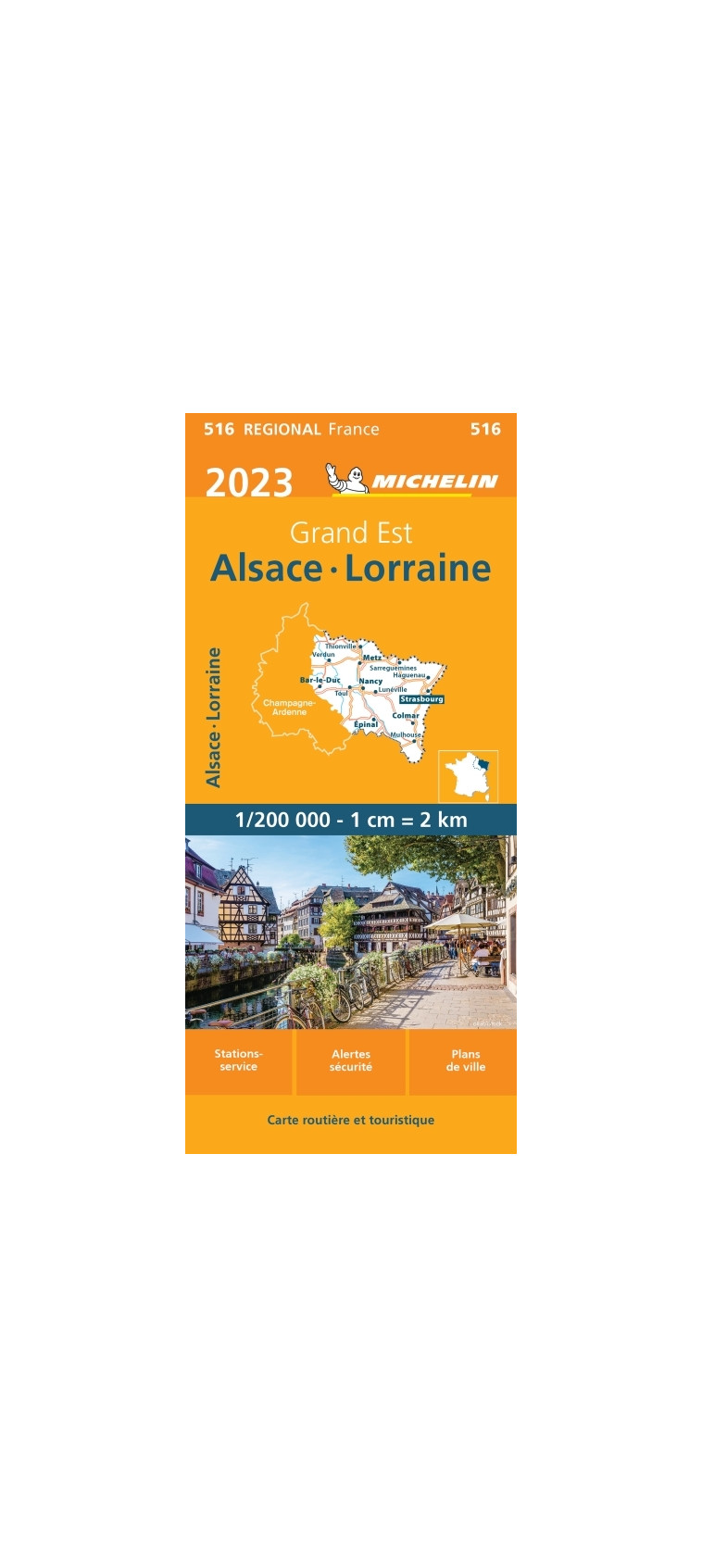 Carte Régionale Alsace, Lorraine 2023 - XXX - MICHELIN