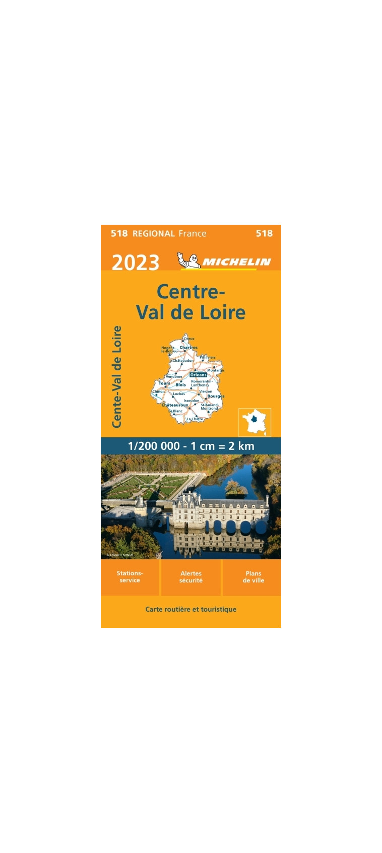 Carte Régionale Centre - Val de Loire 2023 - XXX - MICHELIN