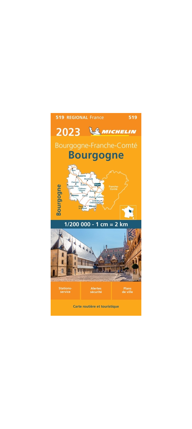 Carte Régionale Bourgogne 2023 - XXX - MICHELIN