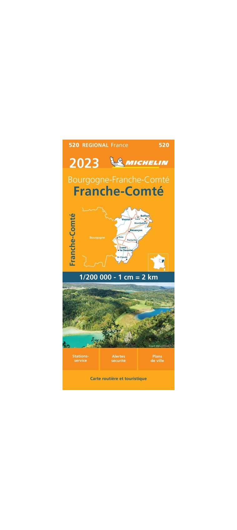 Carte Régionale Franche-Comté 2023 - XXX - MICHELIN