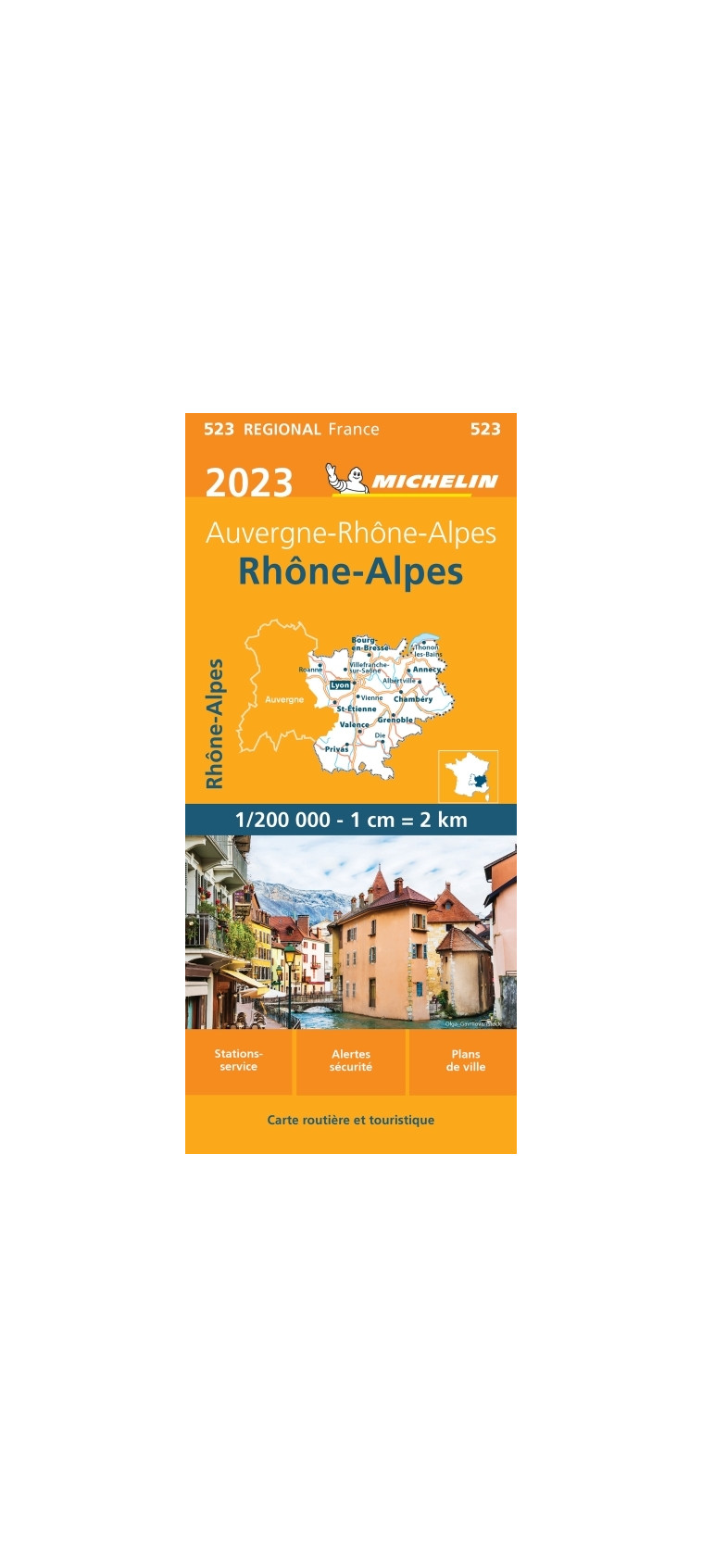 Carte Régionale Rhône-Alpes 2023 - XXX - MICHELIN