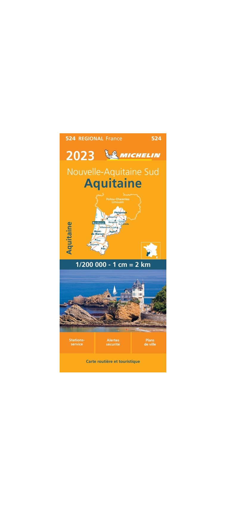 Carte Régionale Aquitaine 2023 - XXX - MICHELIN