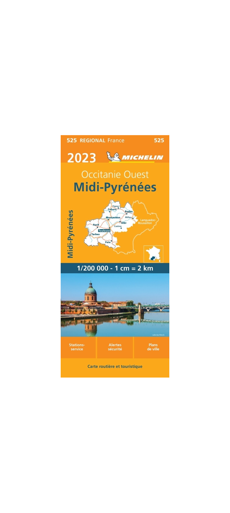 Carte Régionale Midi-Pyrénées 2023 - XXX - MICHELIN