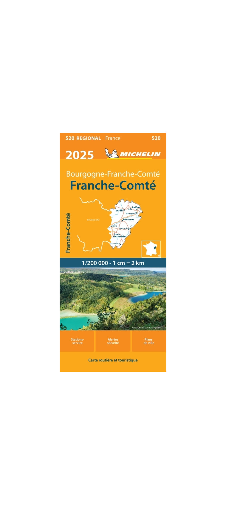 Carte Régionale Franche-Comté 2025 - XXX - MICHELIN