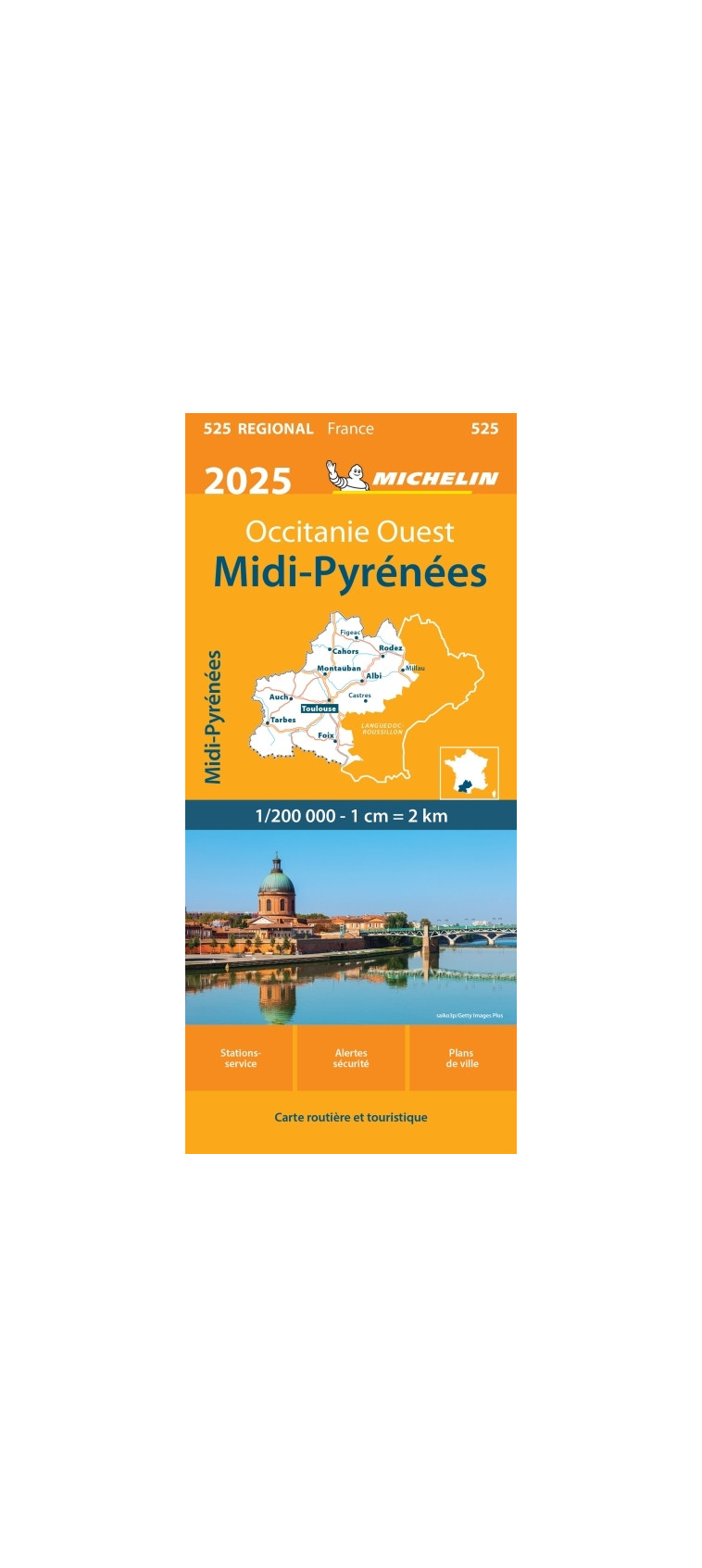 Carte Régionale Midi-Pyrénées 2025 - XXX - MICHELIN