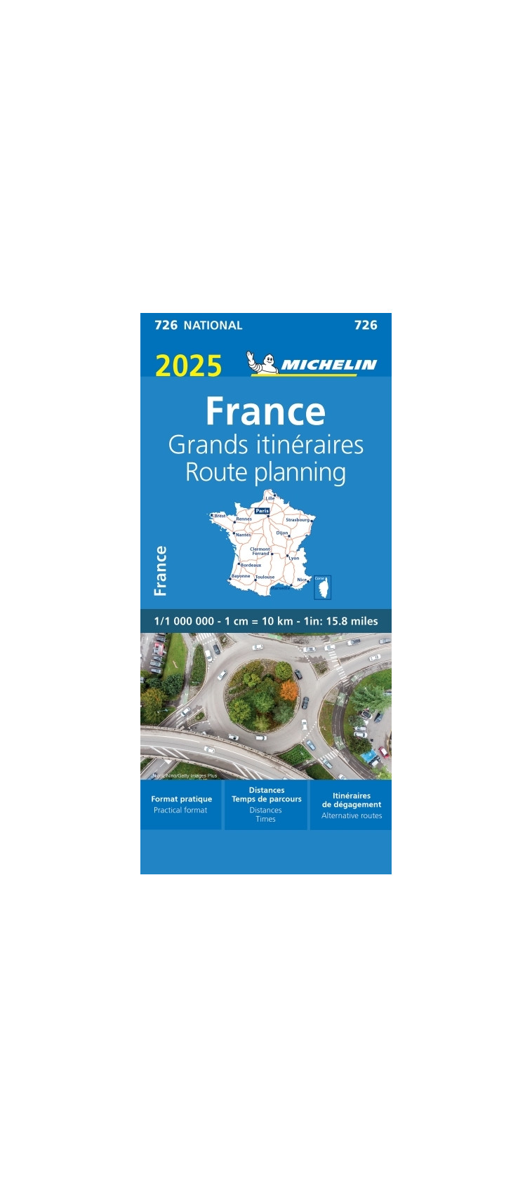 Carte Nationale France - Grands itinéraires 2025 - XXX - MICHELIN