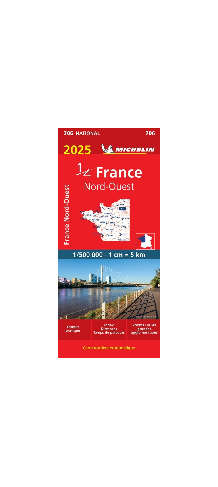 Carte Nationale France Nord-Ouest 2025 - XXX - MICHELIN