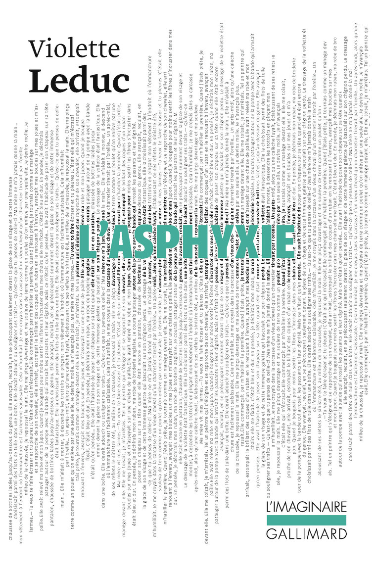 L'asphyxie - Violette Leduc - GALLIMARD