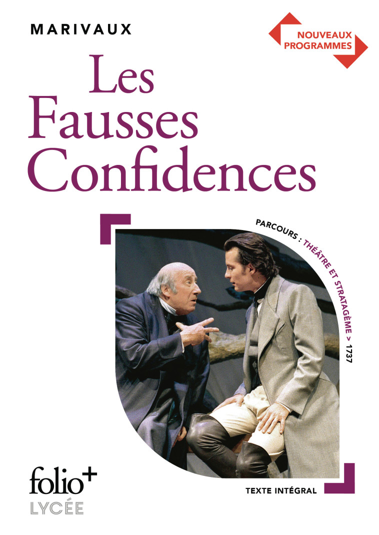 Les Fausses Confidences -  MARIVAUX - FOLIO