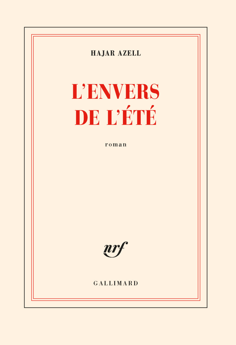 L'envers de l'été - Hajar Azell - GALLIMARD