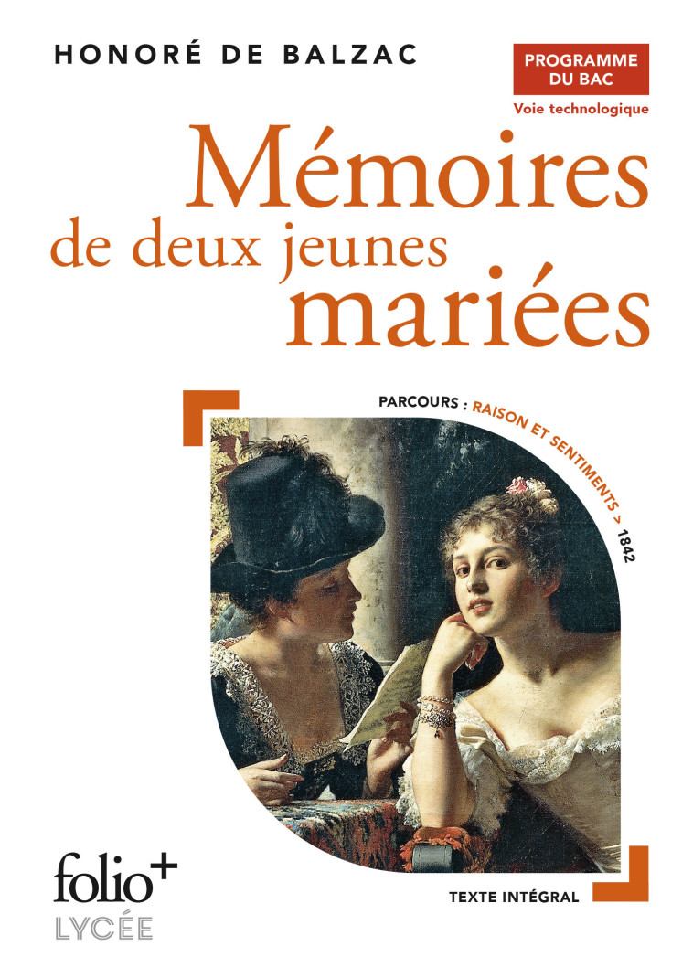 Mémoires de deux jeunes mariées - BAC TECHNO 2025 - Honoré de Balzac - FOLIO