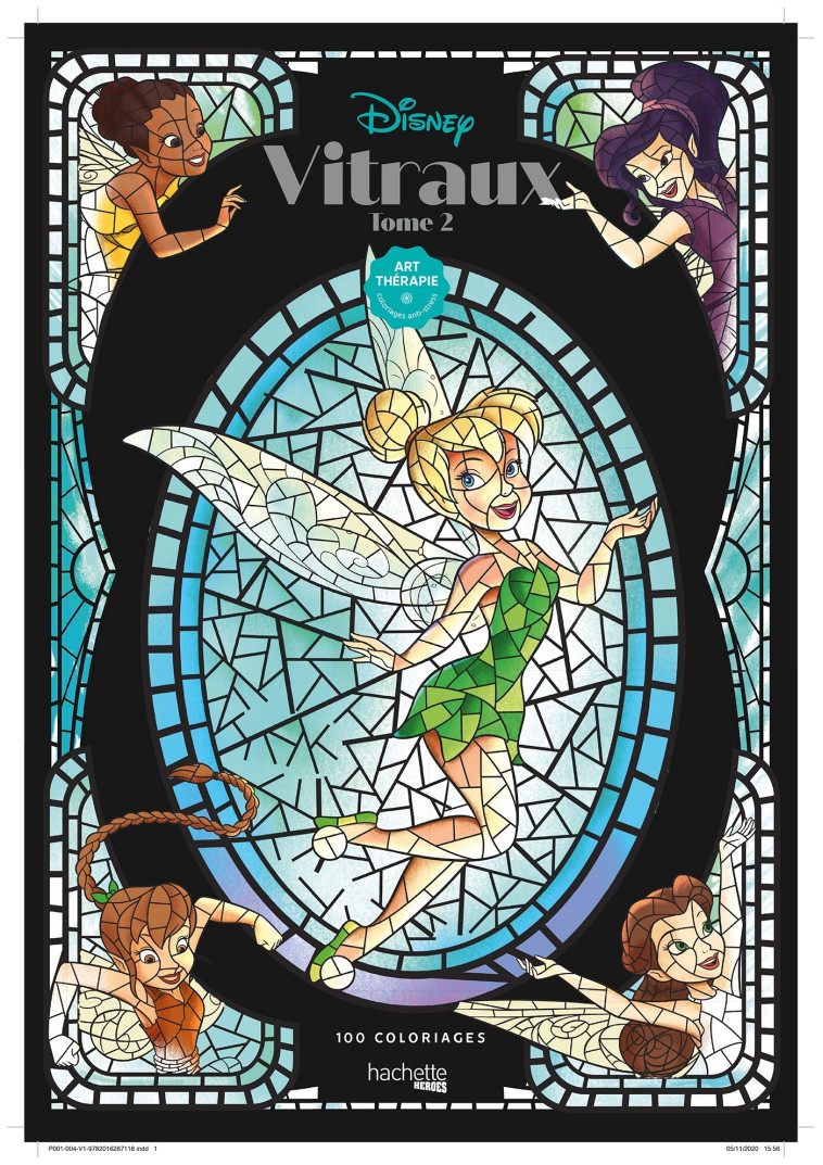 Coloriages Disney Vitraux tome 2 - Jean-Luc Guérin - HACHETTE HEROES