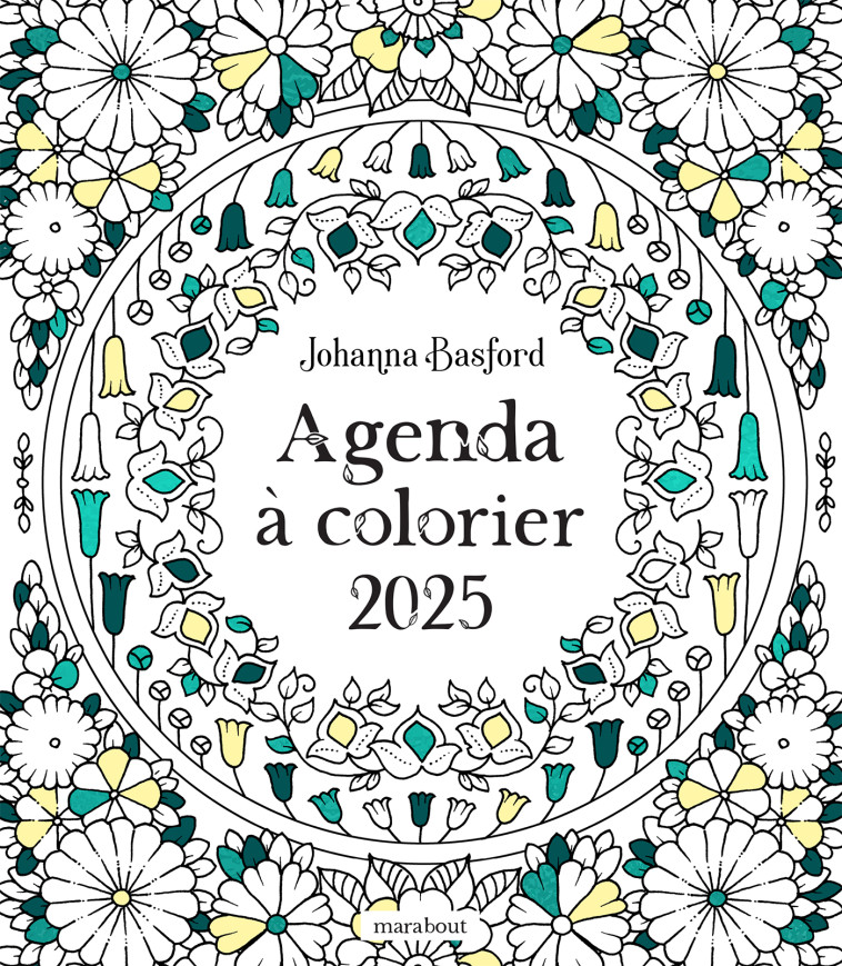 Agenda Basford à colorier 2025 - Johanna Basford - MARABOUT