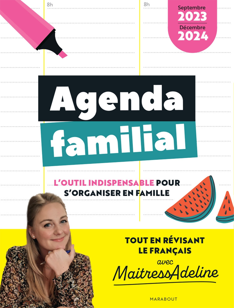 Agenda familial MaitressAdeline - Septembre 2023 - Décembre 2024 - MaitressAdeline MaitressAdeline,  MaitressAdeline - MARABOUT