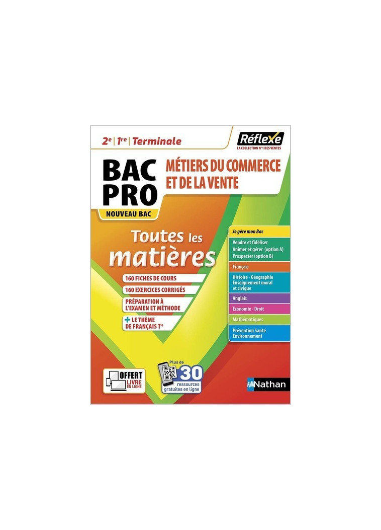 Bac Pro Métiers du commerce et de la vente - Toutes les matières - Collectif Collectif, Dominique Beddeleem, Pascal Besson, Louise Cauchard, Isabelle Delaunay, Christophe Desaintghislain, Marie-Cécile Sénéchal, Annie Zwang, Séverine Androd, Sandrine Marti