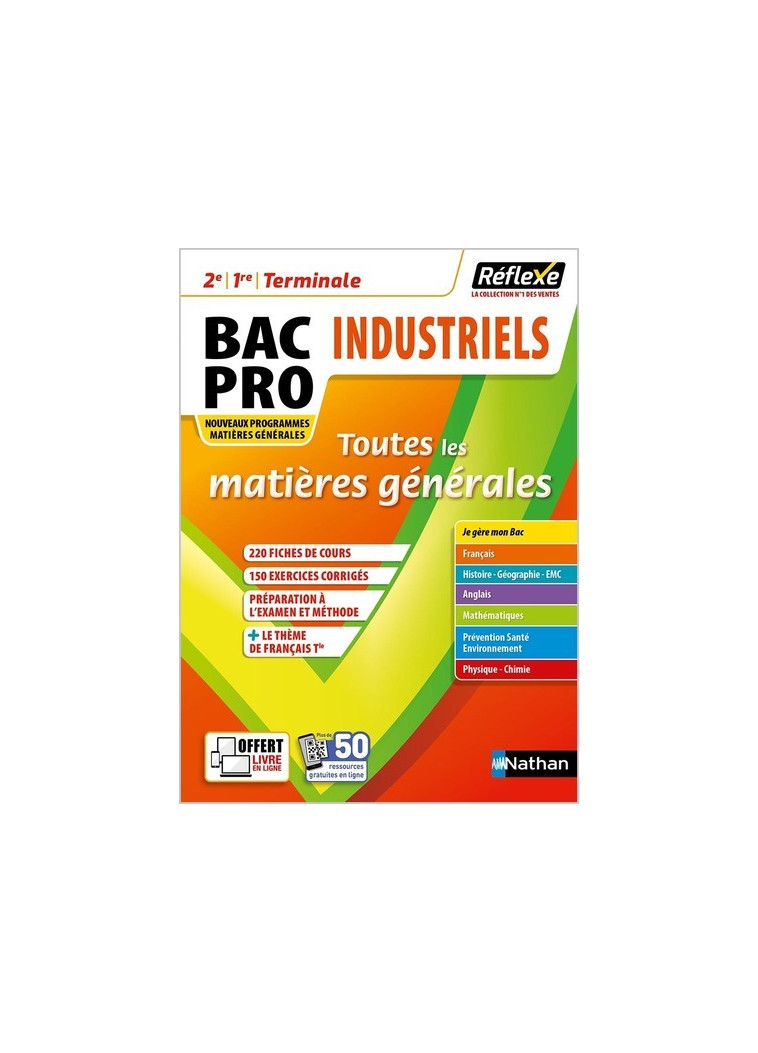 Toutes les matières Bac Pro MG Industriel - Réflexe n°21 2021 - Tome 21 - Stéphane Boulet - NATHAN