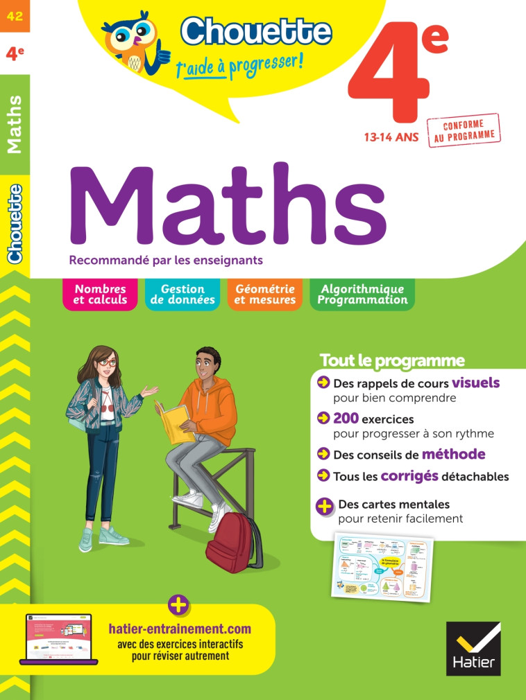 Chouette - Maths 4e - Gérard Bonnefond, Daniel Daviaud, Bernard Revranche - HATIER