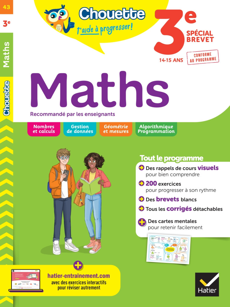 Chouette - Maths 3e - Gérard Bonnefond, Daniel Daviaud, Bernard Revranche - HATIER