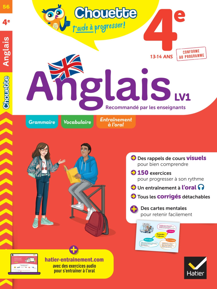 Chouette - Anglais 4e - LV1 (A2, A2+) - Nicole Nemni-Nataf, Corinne Touati - HATIER