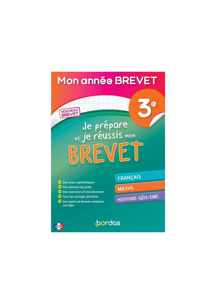 Je prépare je réussis mon brevet - Marie Istace, Sylvain Ansart, Thomas Gargallo, Stéphanie Prévot - BORDAS