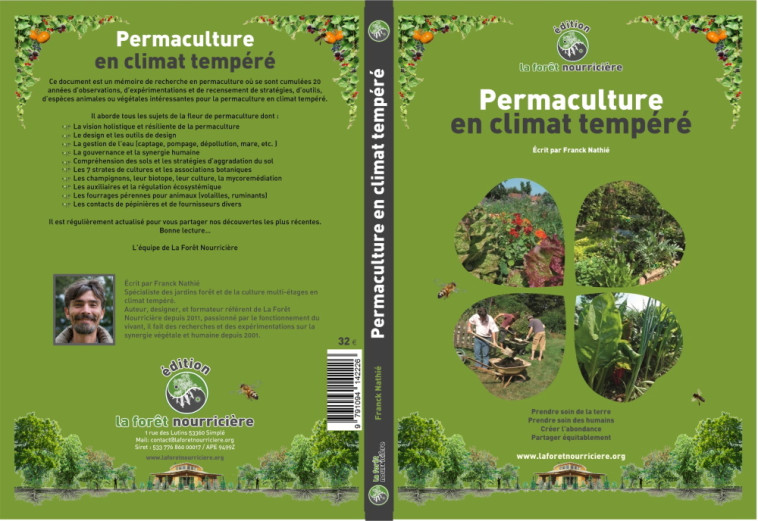 Permaculture en Climat tempéré -  Franck Nathié - FORET NOURRICIE