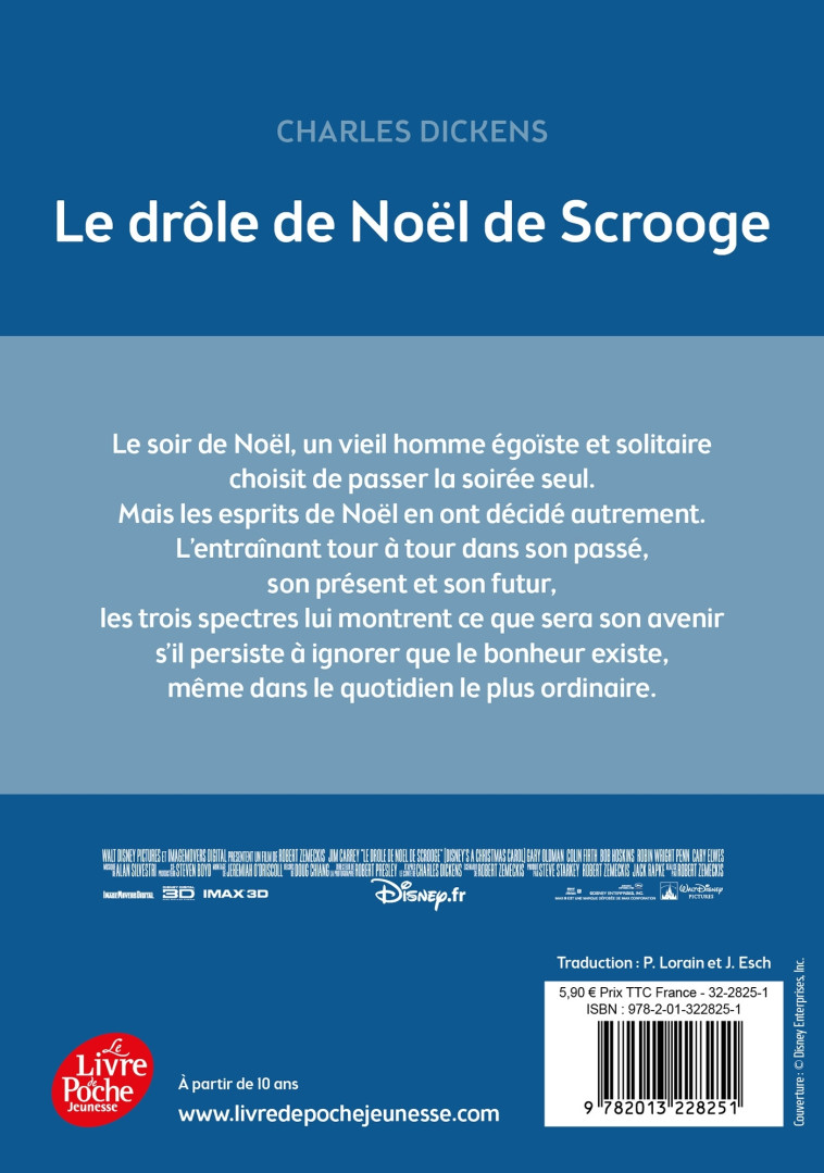 Le drôle de Noël de Scrooge - Charles Dickens, Paul Lorain, Jean Esch - POCHE JEUNESSE